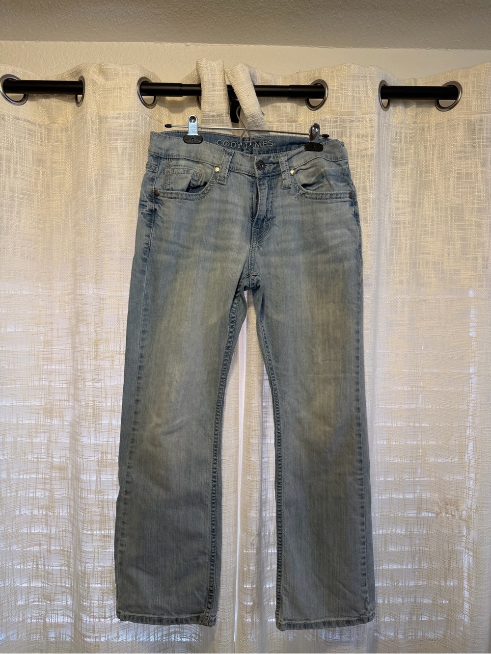 Light Blue Men’s Bootcut Jeans - Cody James